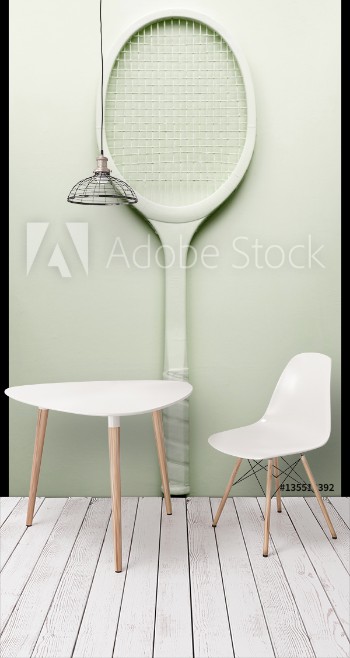 Picture of Green tennis racket